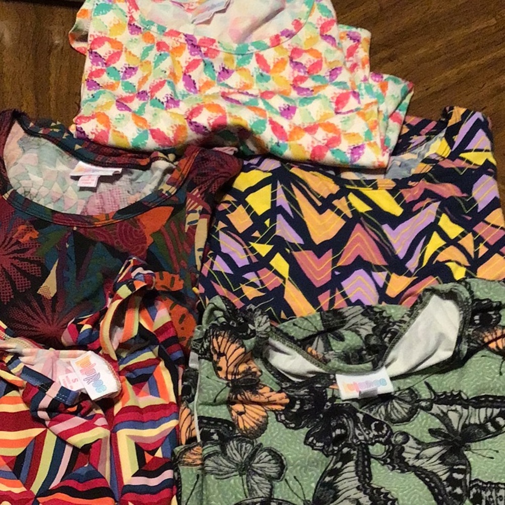 5 LuLaRoe, Irma, tops, new